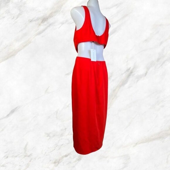 Lovers and Friends Titus Midi Dress - Red - Picture 4 of 12